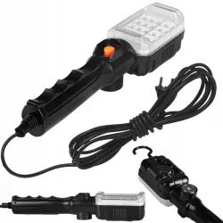 LAMPA WARSZTATOWA 230V 12W Z PRZEWODEM HAK / MAGNES NA KABLU 5M LATARKA-5904703009603