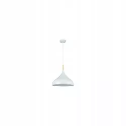 OPRAWA WISZĄCA METALOWA BIAŁA 60W E27 IP20 230V-5904703015239