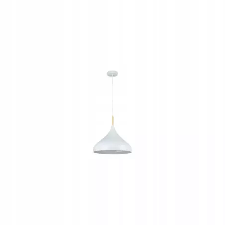 OPRAWA WISZĄCA METALOWA BIAŁA 60W E27 IP20 230V-5904703015239