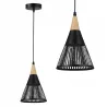 Lampa sufitowa wisząca żyrandol LED E27 oprawa LOFT DREWNO-5904703015246