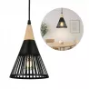 Lampa sufitowa wisząca żyrandol LED E27 oprawa LOFT DREWNO-5904703015246