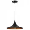 LAMPA WISZĄCA SUFITOWA E27 ŻYRANDOL LOFT NOWOCZESNA STOŻEK czarna-5904703015277