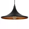 LAMPA WISZĄCA SUFITOWA E27 ŻYRANDOL LOFT NOWOCZESNA STOŻEK czarna-5904703015277