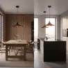 LAMPA WISZĄCA SUFITOWA E27 ŻYRANDOL LOFT NOWOCZESNA STOŻEK czarna-5904703015277