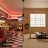 LAMPA WISZĄCA SUFITOWA E27 ŻYRANDOL LOFT NOWOCZESNA STOŻEK czarna-5904703015277