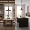 LAMPA WISZĄCA SUFITOWA E27 ŻYRANDOL LOFT NOWOCZESNA STOŻEK czarna-5904703015277