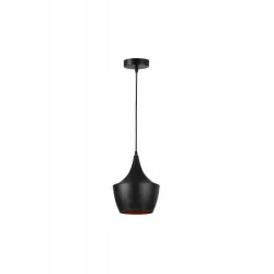 Oprawa wisząca E27 Karo x1 czarna+złoty środek-5904703015284