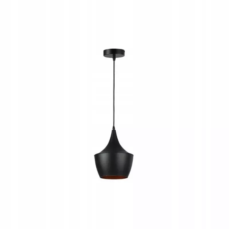 Oprawa wisząca E27 Karo x1 czarna+złoty środek-5904703015284