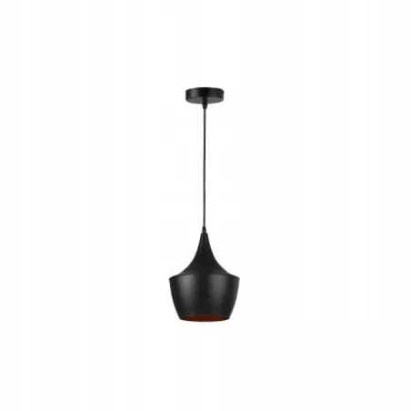 Oprawa wisząca E27 Karo x1 czarna+złoty środek-5904703015284