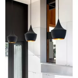 Oprawa wisząca E27 Karo x1 czarna+złoty środek-5904703015284