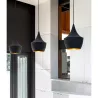 Oprawa wisząca E27 Karo x1 czarna+złoty środek-5904703015284