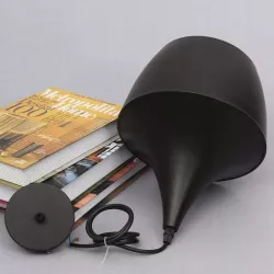 Oprawa wisząca E27 Karo x1 czarna+złoty środek-5904703015284