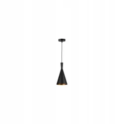 OPRAWA WISZĄCA E27 PINIO CZARNA ZŁOTA 35W ALUMINIUM-5904703015291