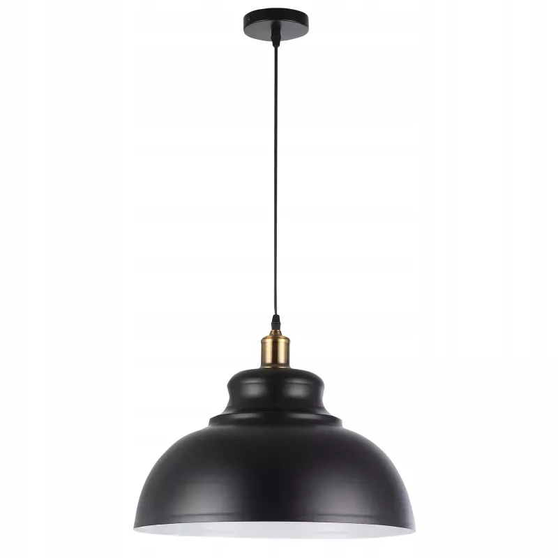 LAMPA WISZĄCA SUFITOWA E27 ŻYRANDOL LOFT NOWOCZESNA CZARNY+MIEDŹ-5904703016359