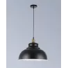 LAMPA WISZĄCA SUFITOWA E27 ŻYRANDOL LOFT NOWOCZESNA CZARNY+MIEDŹ-5904703016359