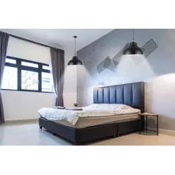 LAMPA WISZĄCA SUFITOWA E27 ŻYRANDOL LOFT NOWOCZESNA CZARNY+MIEDŹ-5904703016359