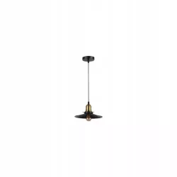 LAMPA LOFT WISZĄCA CZARNY ZŁOTY ALUMINIUM 60W E27-5904703016373