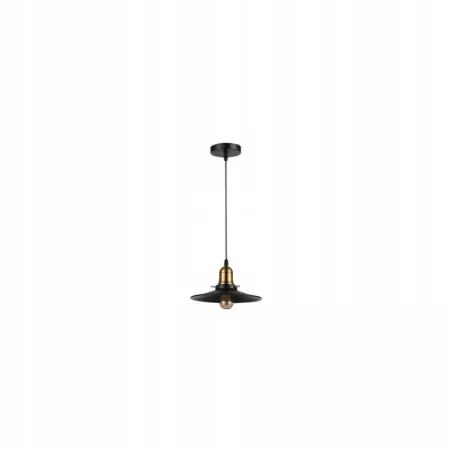 LAMPA LOFT WISZĄCA CZARNY ZŁOTY ALUMINIUM 60W E27-5904703016373
