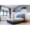 LAMPA WISZĄCA SUFITOWA E27 ŻYRANDOL LOFT NOWOCZESNA CZARNA+ZŁOTA drewno-5904703016380