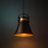 LAMPA WISZĄCA SUFITOWA E27 ŻYRANDOL LOFT NOWOCZESNA CZARNY złoty-5904703016564