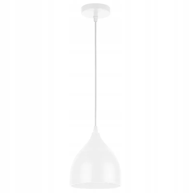 LAMPA WISZĄCA SUFITOWA E27 ŻYRANDOL LOFT NOWOCZESNA biała 120cm-5904703016410