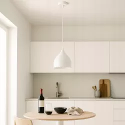 LAMPA WISZĄCA SUFITOWA E27 ŻYRANDOL LOFT NOWOCZESNA biała 120cm-5904703016410