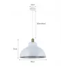 LAMPA WISZĄCA SUFITOWA E27 ŻYRANDOL LOFT NOWOCZESNA BIAŁA+MIEDŹ-5904703016434