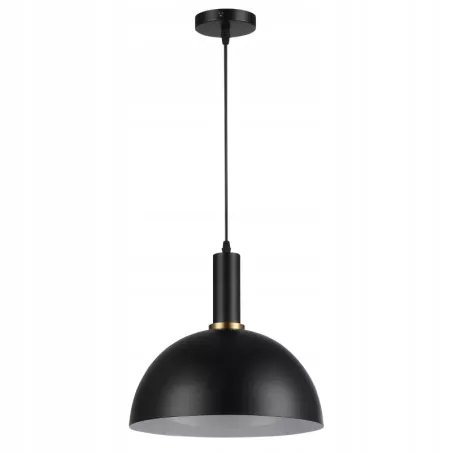 LAMPA WISZĄCA SUFITOWA E27 ŻYRANDOL LOFT NOWOCZESNA CZARNA okrągła-5904703016465