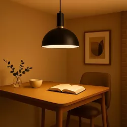 LAMPA WISZĄCA SUFITOWA E27 ŻYRANDOL LOFT NOWOCZESNA CZARNA okrągła-5904703016465