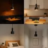 Lampa Sufitowa Wisząca Żyrandol E27 LOFT NOWOCZESNA CZARNA-5904703016519