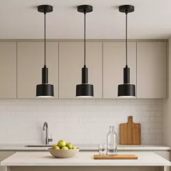 Lampa Sufitowa Wisząca Żyrandol E27 LOFT NOWOCZESNA CZARNA-5904703016519