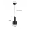 Lampa Sufitowa Wisząca Żyrandol E27 LOFT NOWOCZESNA CZARNA-5904703016519