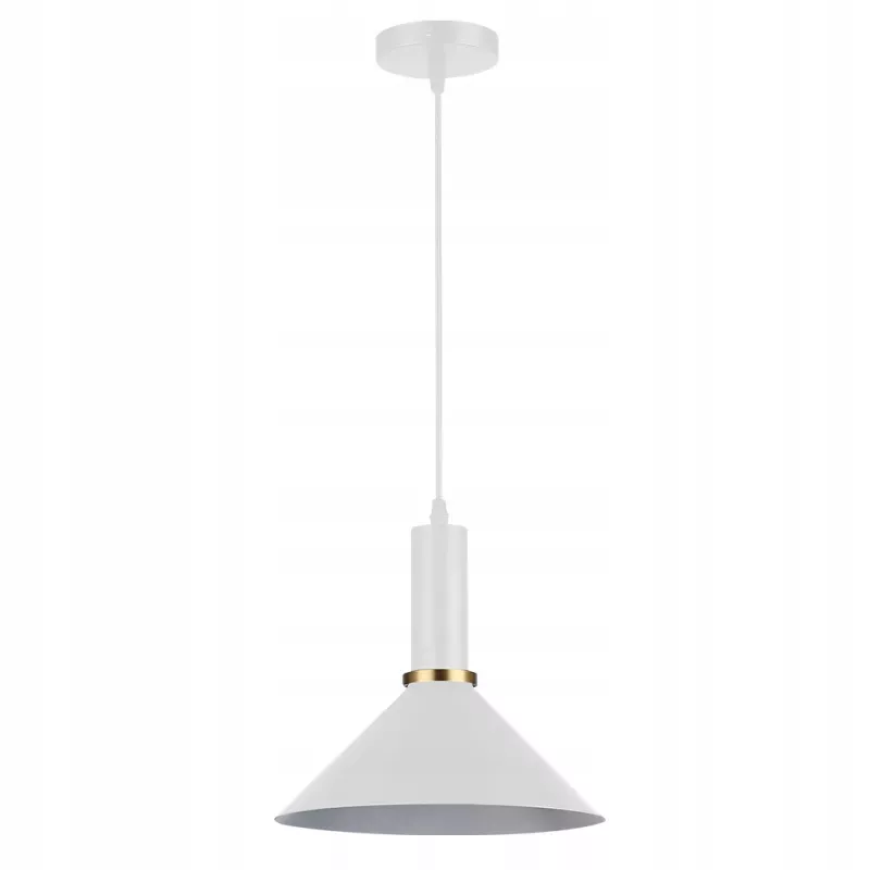 LAMPA WISZĄCA SUFITOWA E27 ŻYRANDOL LOFT NOWOCZESNA Biała-5904703016311