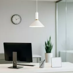 LAMPA WISZĄCA SUFITOWA E27 ŻYRANDOL LOFT NOWOCZESNA Biała-5904703016311