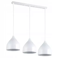 Lampa sufitowa wisząca żyrandol LED 3x E27 oprawa LOFT biała-5904703016328