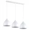 Lampa sufitowa wisząca żyrandol LED 3x E27 oprawa LOFT biała-5904703016328