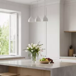 Lampa sufitowa wisząca żyrandol LED 3x E27 oprawa LOFT biała-5904703016328