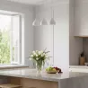 Lampa sufitowa wisząca żyrandol LED 3x E27 oprawa LOFT biała-5904703016328