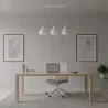 Lampa sufitowa wisząca żyrandol LED 3x E27 oprawa LOFT biała-5904703016328