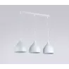 Lampa sufitowa wisząca żyrandol LED 3x E27 oprawa LOFT biała-5904703016328
