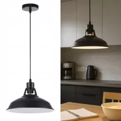 Lampa Wisząca Sufitowa E27 Żyrandol LOFT NOWOCZESNA CZARNY-5904703016335