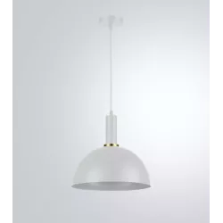 LAMPA WISZĄCA SUFITOWA E27 ŻYRANDOL LOFT NOWOCZESNA BIAŁA-5904703016342