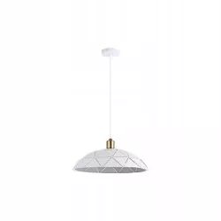 Oprawa wisząca E27 Dalia x1 biała+miedź-5904703016366