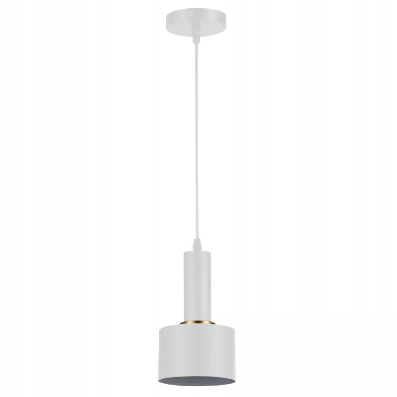 LAMPA WISZĄCA SUFITOWA E27 ŻYRANDOL LOFT NOWOCZESNA BIAŁA-5904703016427