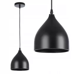 Lampa sufitowa wisząca żyrandol LED E27 oprawa LOFT czarna-5904703016458