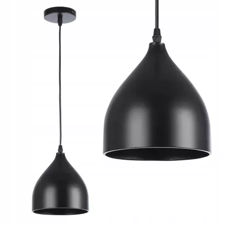 Lampa sufitowa wisząca żyrandol LED E27 oprawa LOFT czarna-5904703016458