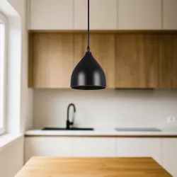 Lampa sufitowa wisząca żyrandol LED E27 oprawa LOFT czarna-5904703016458