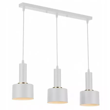 Lampa Sufitowa Wisząca żyrandol 3x E27 LOFT NOWOCZESNA biała skandynawska-5904703016472
