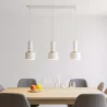 Lampa Sufitowa Wisząca żyrandol 3x E27 LOFT NOWOCZESNA biała skandynawska-5904703016472