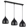 Lampa sufitowa wisząca żyrandol LED 3x E27 oprawa LOFT czarna-5904703016502